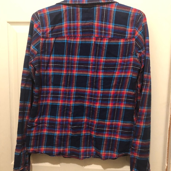 Hollister Woman’s Medium Flannel EUC - Picture 3 of 3
